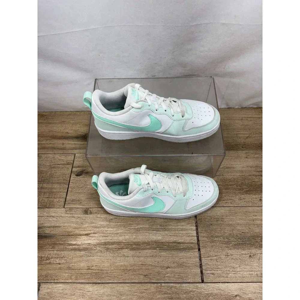 Nike Court Borough Low 2 White Mint Green‎ Sneakers Shoes Casual Size 7.5